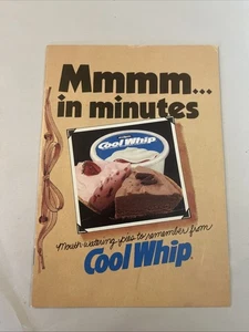 Vintage Cool Whip Booklet 1981 Recipe Mmmm... In Minutes 80s Summer Home Kitchen - Bild 1 von 4