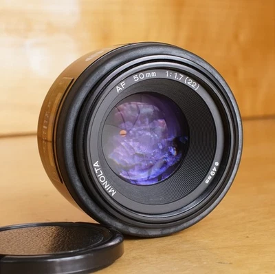 Minolta AF 50mm F1.7 Lens Minolta AF SONY A-Mount Good Optics KE#2 - Image 1 of 4