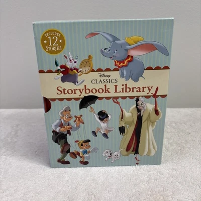 Disney Classic Storybook Library 12 Book Box Set Bambi Dumbo Peter Pan Pinocchio - Image 1 of 4