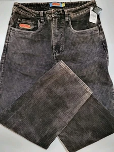 Empyre Cordhose Herren Gr. 30 schwarz locker Baggy Skate Hose weites Bein 28" Ins - Bild 1 von 6