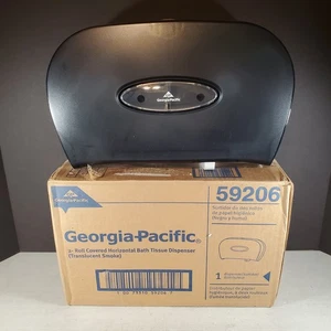 Georgia Pacific Corp. Bathroom Tissue Dispenser Dbl Roll Translucent SKU 59206 - Picture 1 of 12