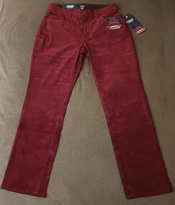 Pantalones de Pana Chaps Rojo Adelgazante Calce W Talla 8 S Informal Cómodo - Elástico 📏📸 Foto 1 de 4