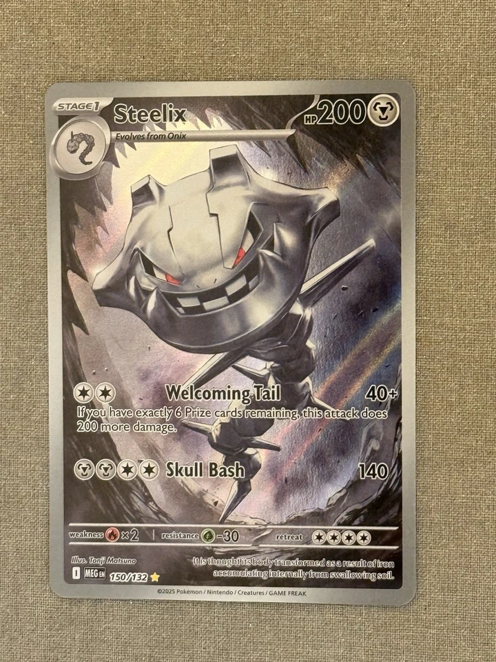 Steelix 150/132 Secret Rare Secret Wonders Pokemon Card - Image 1 of 4