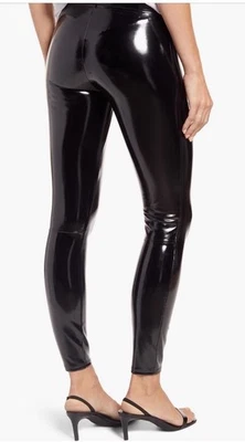 Spanx Faux Patent Leather Leggings Red Ruby 20301 Size Medium  - Image 1 of 4