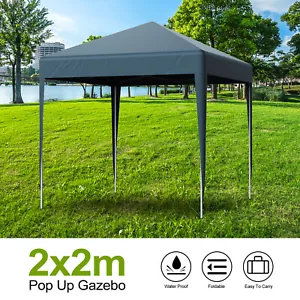 More details for 2x2 heavy duty gazebo marquee pop-up waterproof canopy outdoor garden party tent
