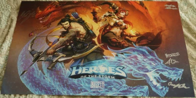 Blizzcon 2017 Heroes of the Storm Signed Mini Poster - Image 1 of 3