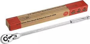 1/4inch Drive Ratchet Flex Head Ratchet 1/4 Ratchet Long Handle 72 Tooth Quick R - Bild 1 von 2