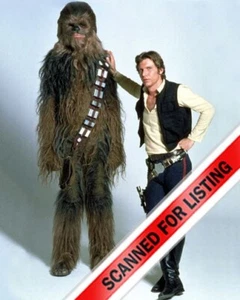 STAR WARS Han Solo & Chewbacca : Harrison Ford & Peter Mayhew 8X10 PHOTO #1826 - Picture 1 of 1