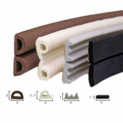 EPDM Weatherbar Soundproof Draft Self Adhesive Rubber Door Window Seal Strip   - Image 1 of 4