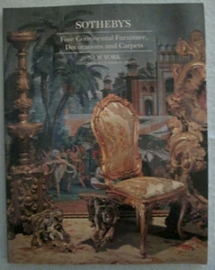 Sotheby's Auction Catalog - Fine Continental Furn / Decor / Carpets - Sept 1995 - Imagen 1 de 8