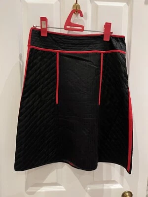 DKNY Black Skirt Red Seems US8/UK12 - Image 1 of 4