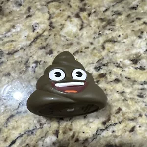 Smiling Smiley Face Brown Poop Emoji 2”x2” Emoji Toonies. Cpix plastic. - Picture 1 of 6