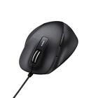 Mouse wired MSize 5 buttons BlueLED grip black M-XGM10UBXBK