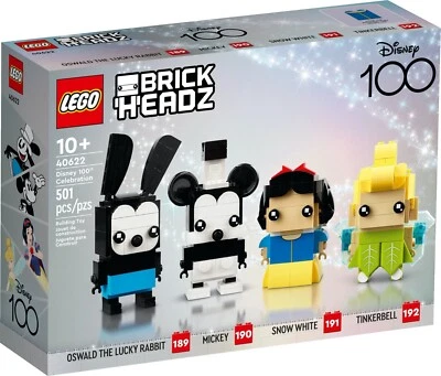 LEGO 40622 BrickHeadz Disney 100th Celebration Sealed Mickey Mouse New Retired - Image 1 of 3