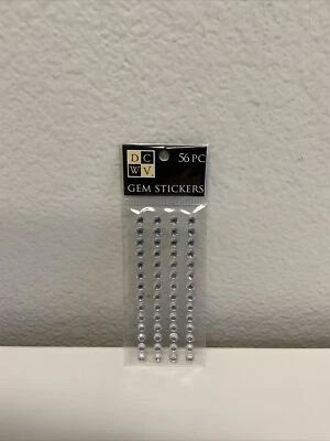 Pegatinas de gemas DCWV, transparentes medianas - Paquete de 3 (56 piezas/paquete) Foto 1 de 3