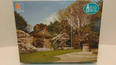 MB Big Ben #4962-18 Washington's HQ Valley Forge, PA  Puzzle  20x26 NIB Sealed - Image 1 of 3