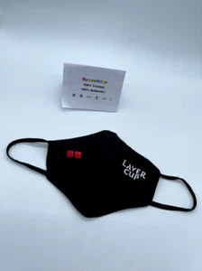 MEDIUM Laver Cup 2021 x UNIQLO Black Logo Airism Face Mask Cover 🚨 STAFF & VIP - Picture 1 of 3