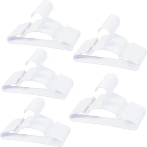 100 Pcs White Baby Nursery Closet Hangers,Non-Slip Laundry Infant Pant Hanger fo - Picture 1 of 12