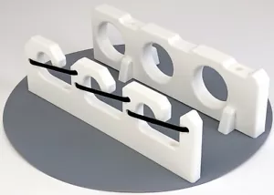 3 Angelrutenhalter vertikale Konsole Boot Wandgestell Bungee - Bild 1 von 8