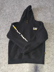 Caterpillar CAT Men’s Pullover Hoodie Size L Black - Picture 1 of 14