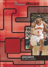 2007-2008 Bowman Josh Smith Jersey Atlanta Hawks Houston Rockets