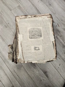 Really Old Illustrated Bible In German Or Some Language Survived A Fire - Picture 1 of 19