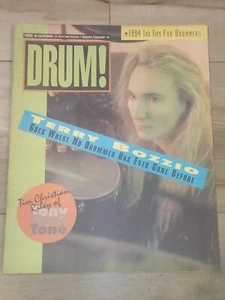 Vtg. DRUM MAGAZINE Jan 1994 TERRY BOZZIO + Dave Abbruzzese Pearl Jam Ad RARE - Imagen 1 de 17