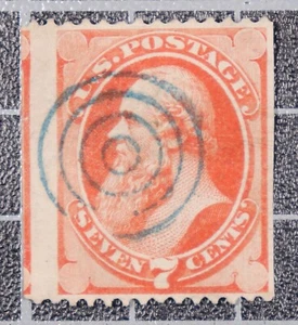 Billete Stanton Scott 160 - 7 centavos - Cancelación de rejilla grande - Usado - SCV - $85.00 - Imagen 1 de 2