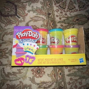 Play-Doh 6 Pack of Mini Tub Sparkle Compound Collection Toy Multicolor Clay - Picture 1 of 3