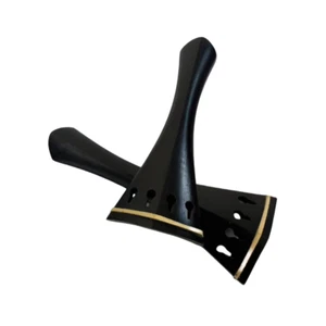 2pcs ebony wood viola tailpieces tail piece ,beauty decorate Viola part - Picture 1 of 4