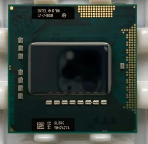 Intel Core i7-740QM 1.73GHz 4 Core SLBQG Socket G1 Laptop Mobile CPU Processor - Picture 1 of 2