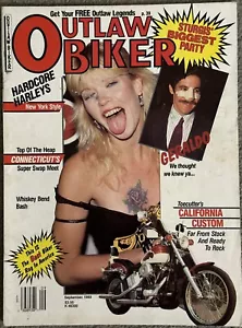 OUTLAW BIKER Motorcycle Magazine ~ September 1989 Vol. 5 Issue #6 - Foto 1 di 1