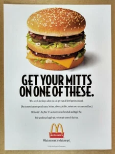 1994 McDonald's Big Mac Sandwich vintage print Ad - Picture 1 of 1