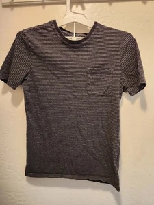 Structure T-Shirt Men's Sz Small Slim Black Striped - Picture 1 of 4