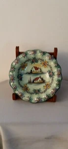 Dinnerware serving dish with flower pattern. Made in Portugal. Hand painted - Picture 1 of 4