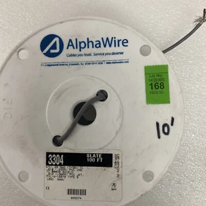 Alpha Wire 3304 4/C 28 AWG 7/36 TC 010 (25mm) Brain Shield 600V ( 10’ Lot ) #168 - Picture 1 of 5