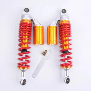 VY 1 par de amortiguadores amortiguadores extremos redondos de repuesto para motocicleta de 380 mm para scooter ATV - Imagen 1 de 7