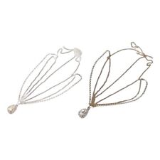 for Head Chain Crystal Teardrop Chain with for Elegant Hair Acce