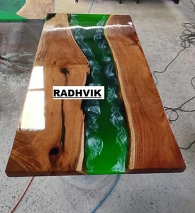 River Table, Epoxy Resin Table, Resin River Table, Epoxy Table, Wood Resin Table - Picture 1 of 9