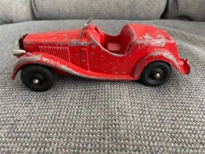 Vintage Hubley Kiddie Die-cast Red MG Roadster 5 3/4" long - Picture 1 of 9