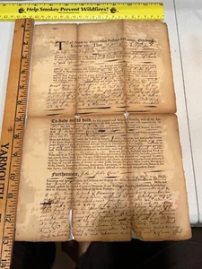 1732 York ME Colonial Document John Lane Joseph Preble family Great Fresh Marsh - Picture 1 of 5