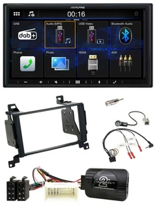 Alpine Bluetooth 2DIN Lenkrad DAB USB Autoradio für Hyundai Santa Fe 07-12 - Bild 1 von 12