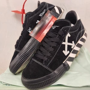 Off-White Vulcanized Low Black White Arrow Sneaker DAMEN Größe: 8,5 USA / 39 EU - Bild 1 von 20