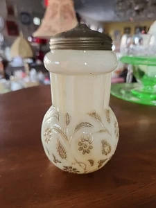 EAPG Findlay Glas Onyx Muffineer, Zuckerstreuer, Dalzell Gilmore & Leighton Co. - Bild 1 von 11