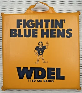 Vintage Delaware Fightin' Blue Hens College Football Stadium Seat Cushion - Picture 1 of 2