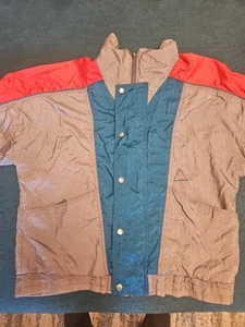 Le Coq Sportif 80’90’s Color Block - Felpa con cappuccio in nylon marsupio giacca a vento uomo: M - Foto 1 di 19