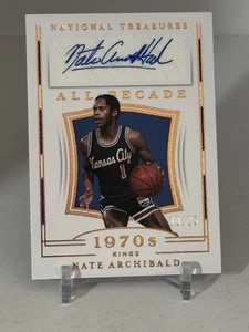 Nate Archibald 2018 National Treasures All Decade Auto  /25  SHIPS SAME DAY B779 - Picture 1 of 7