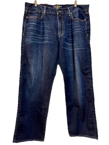 Jeans Lucky Brand Para Hombre 38x30 Azul 361 De Colección Recto Lavado Oscuro Denim - Imagen 1 de 9