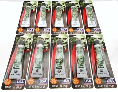 Halloween Glow In The Dark Cream Make Up ~ 1oz Tube ~ Lot of 10 - Image 1 of 4
