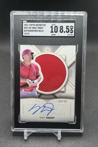 2021 Topps Definitive Mike Trout ARC-MT Collection /15 SGC 8.5 Auto 10 - Picture 1 of 2
